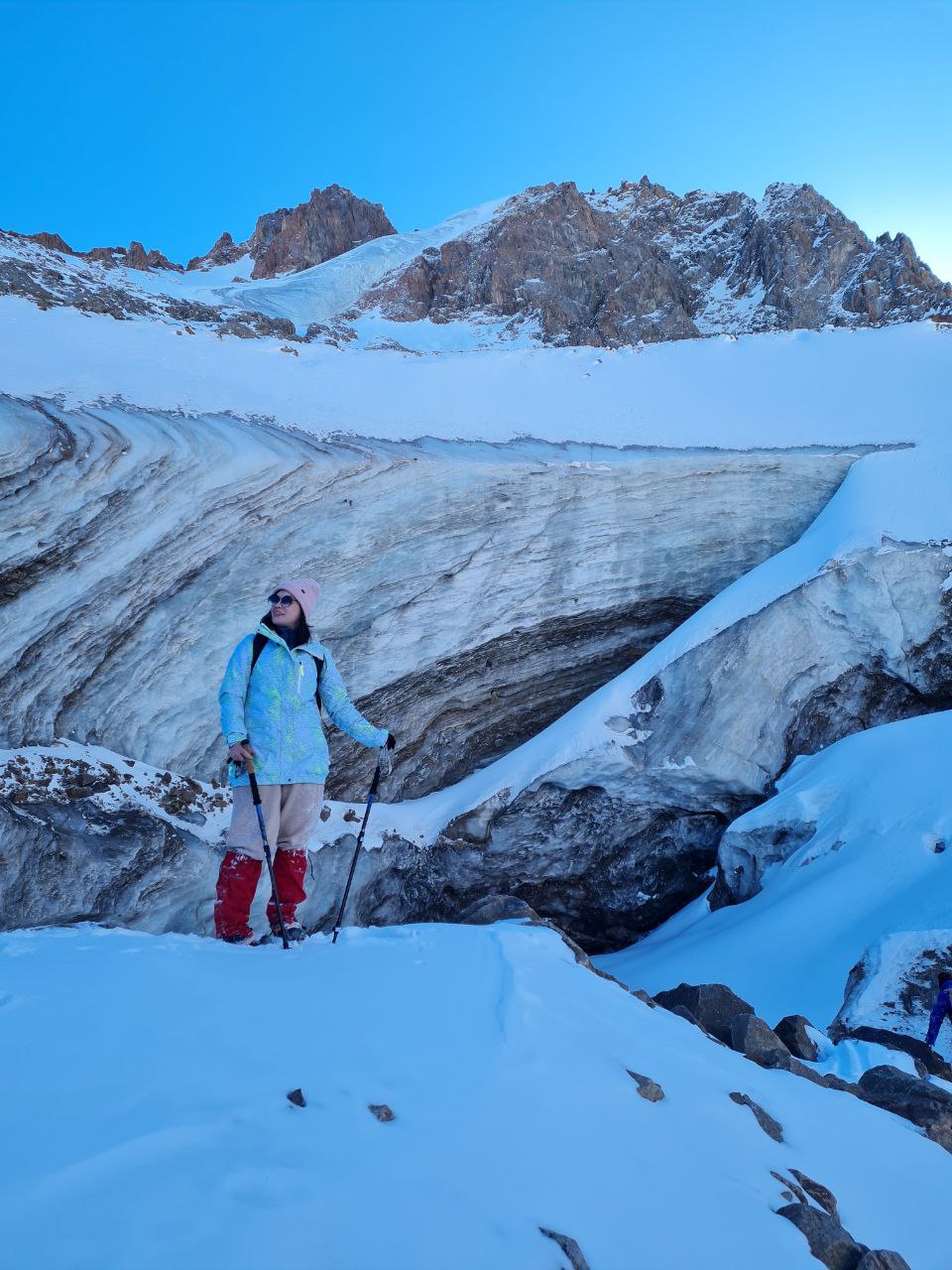 bogdanovich glacier hiking in almaty